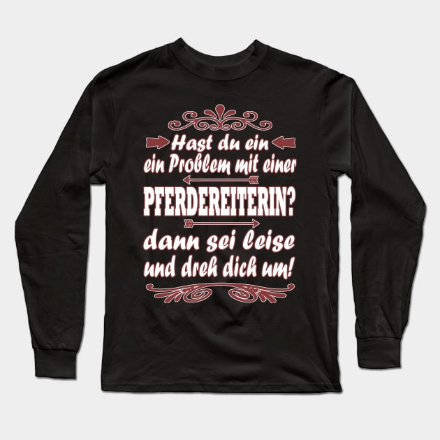 Reiten Reitsport Geschenk Pferde Stall Trab Long Sleeve T-Shirt by FindYourFavouriteDesign